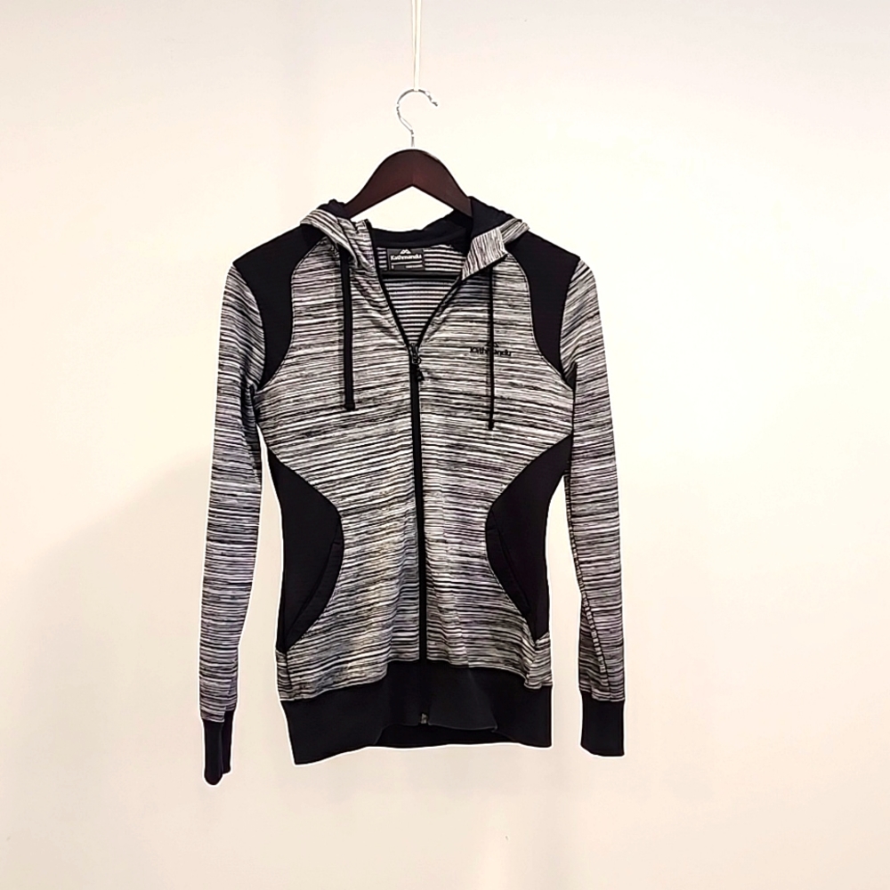 Kathmandu Black and Gray Women's Hoodie